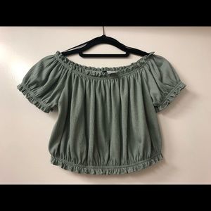 Off The Shoulder Crop Top
